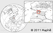 Blank Location Map of Saku, highlighted country, highlighted parent region