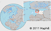 Gray Location Map of Saku, highlighted country, highlighted parent region