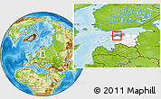 Physical Location Map of Saku, highlighted country, highlighted parent region