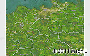 Satellite Map of Saku