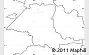 Blank Simple Map of Saku, no labels