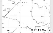 Blank Simple Map of Saku