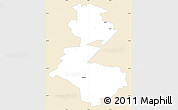 Classic Style Simple Map of Saue, single color outside