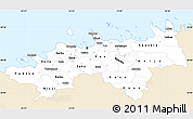 Classic Style Simple Map of Harju, single color outside