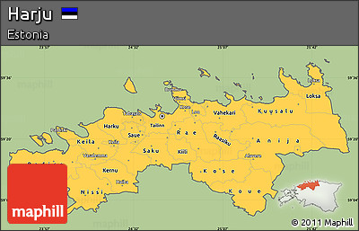 Savanna Style Simple Map of Harju, cropped outside