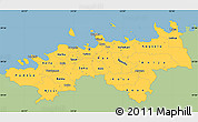 Savanna Style Simple Map of Harju, single color outside