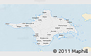 Classic Style 3D Map of Hiiu, single color outside