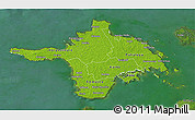 Physical 3D Map of Hiiu, satellite outside