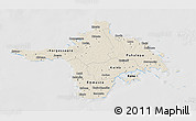 Shaded Relief 3D Map of Hiiu, lighten, desaturated