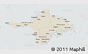 Shaded Relief 3D Map of Hiiu, lighten, semi-desaturated