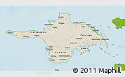 Shaded Relief 3D Map of Hiiu, physical outside