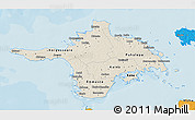 Shaded Relief 3D Map of Hiiu, political shades outside