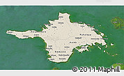 Shaded Relief 3D Map of Hiiu, satellite outside