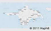 Silver Style 3D Map of Hiiu, single color outside