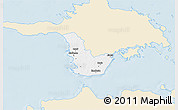 Classic Style 3D Map of Emmaste, single color outside