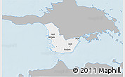 Gray 3D Map of Emmaste, single color outside