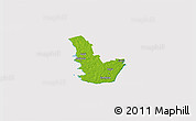 Physical 3D Map of Emmaste, cropped outside