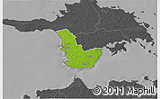 Physical 3D Map of Emmaste, darken, desaturated