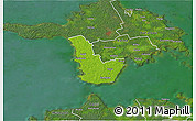 Physical 3D Map of Emmaste, satellite outside
