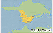 Savanna Style 3D Map of Emmaste, single color outside