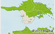 Shaded Relief 3D Map of Emmaste, physical outside