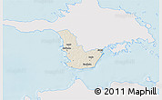 Shaded Relief 3D Map of Emmaste, single color outside