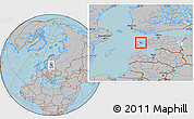 Gray Location Map of Emmaste, hill shading