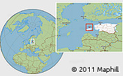 Savanna Style Location Map of Emmaste, highlighted country, highlighted parent region