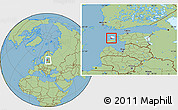 Savanna Style Location Map of Emmaste, highlighted parent region, within the entire country