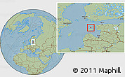 Savanna Style Location Map of Emmaste, hill shading