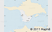 Classic Style Map of Emmaste, single color outside