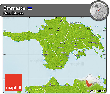 Physical Map of Emmaste