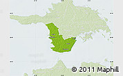 Physical Map of Emmaste, lighten