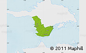 Physical Map of Emmaste, single color outside
