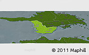 Physical Panoramic Map of Emmaste, darken