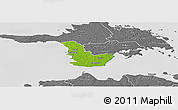 Physical Panoramic Map of Emmaste, desaturated