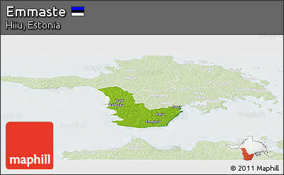 Physical Panoramic Map of Emmaste, lighten