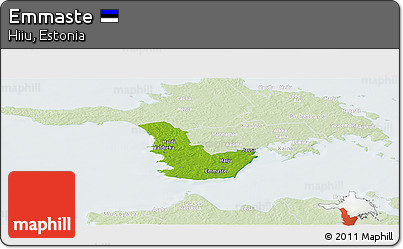 Physical Panoramic Map of Emmaste, lighten