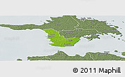 Physical Panoramic Map of Emmaste, semi-desaturated