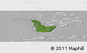 Satellite Panoramic Map of Emmaste, lighten, desaturated