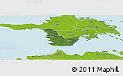 Satellite Panoramic Map of Emmaste, physical outside