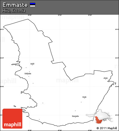 Blank Simple Map of Emmaste, cropped outside