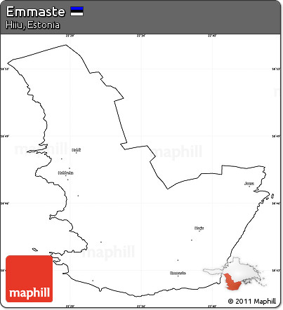 Blank Simple Map of Emmaste, cropped outside