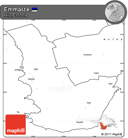 Blank Simple Map of Emmaste