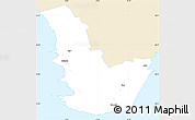 Classic Style Simple Map of Emmaste, single color outside