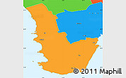 Political Simple Map of Emmaste