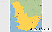 Savanna Style Simple Map of Emmaste