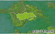 Physical 3D Map of Käina, satellite outside