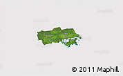 Satellite 3D Map of Käina, cropped outside