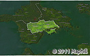 Satellite 3D Map of Käina, darken